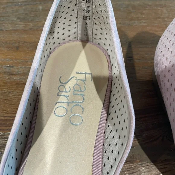 Franco Sarto Diagonal Pink‎ Flats Size 6 - Picture 8 of 10